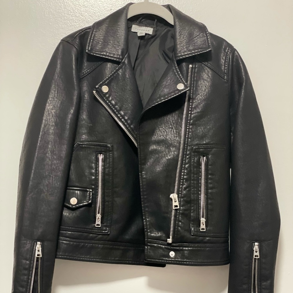 Faux Leather Jacket NEVER WORN